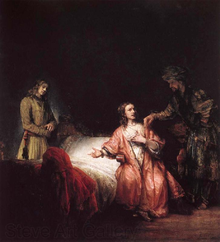 Rembrandt Harmensz Van Rijn Joseph is accused of Potifars wife Spain oil painting art